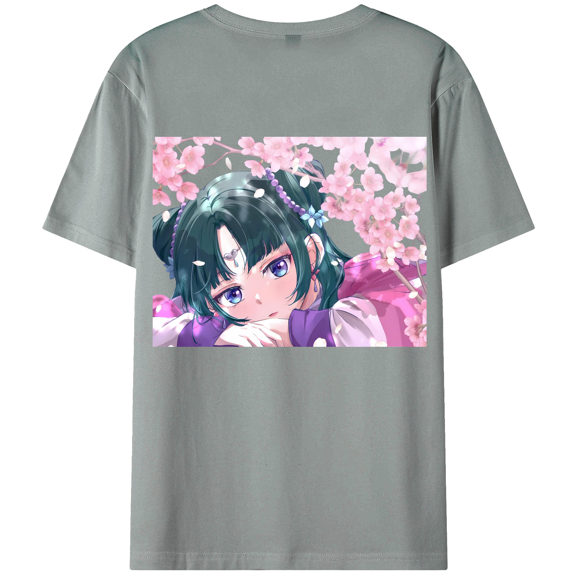 （画像用） 薬屋のひとりごと The Apothecary Diaries 綿100％ メンズ半袖Tシャツ（バックプリント） 通気性